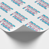 Papier Cadeau Mot du Fierté Trans (Coin)