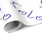Papier Cadeau Mot solo (Coin rond)
