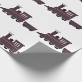 Papier Cadeau Moteur de train (Coin)