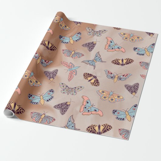 Papier Cadeau Moth (Déroulé)