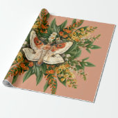 Papier Cadeau Moth Simple Prairie Murmurante (Déroulé)