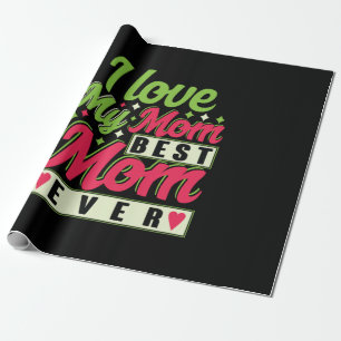 Papier Cadeau Mother Gift I Love My Maman