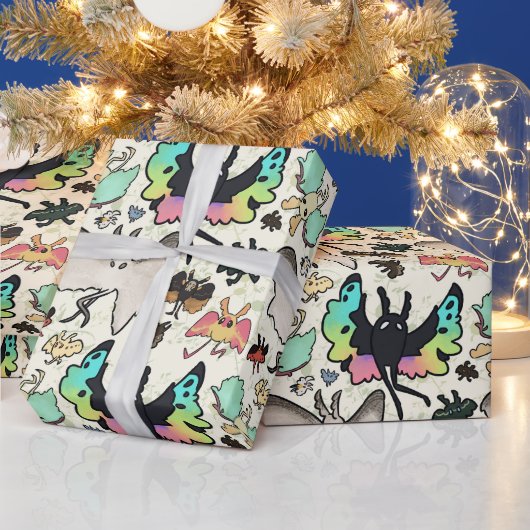Papier Cadeau Mothman Motif (Vacances)