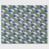 Papier Cadeau Motif 12 Boules (Plat)