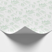 Papier Cadeau Motif à branche d'olivier naturel (Coin)