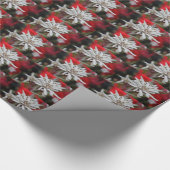 Papier Cadeau Motif à carreaux Edelweiss (Coin)