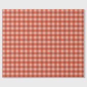 Papier Cadeau Motif à carreaux orange Peach Fuzz (Plat)