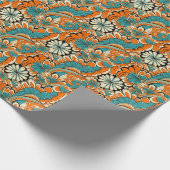 Papier Cadeau Motif à carreaux rétro (Coin)