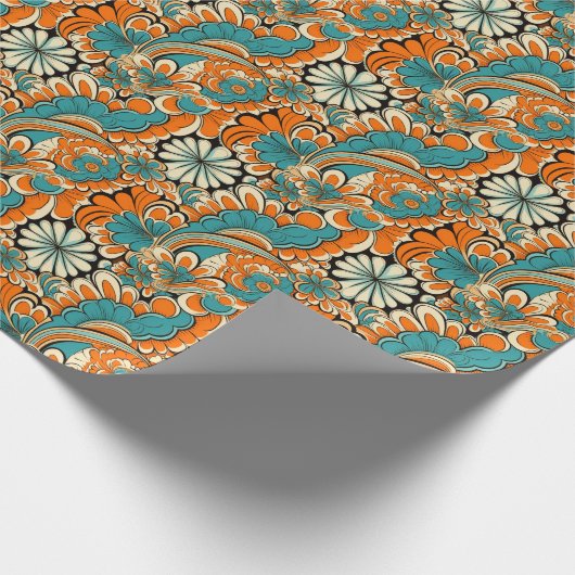 Papier Cadeau Motif à carreaux rétro (Coin)