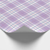 Papier Cadeau Motif à carreaux tendance de violet rose bleu (Coin)