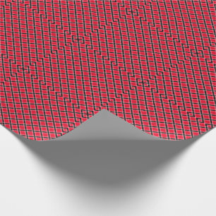 Papier Cadeau Motif à damiers coloré dans une cage oblique
