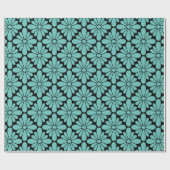 Papier Cadeau Motif à fleurs Concho Aqua (Plat)
