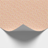 Papier Cadeau Motif à fleurs rose et jaune (Coin)