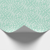 Papier Cadeau Motif à fleurs - Vert (Monnaie) (Coin)