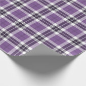Papier Cadeau Motif à la mode écossais pourpre de plaid de (Coin)