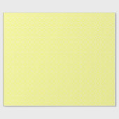 Papier Cadeau Motif à maille blanche sur jaune (Plat)