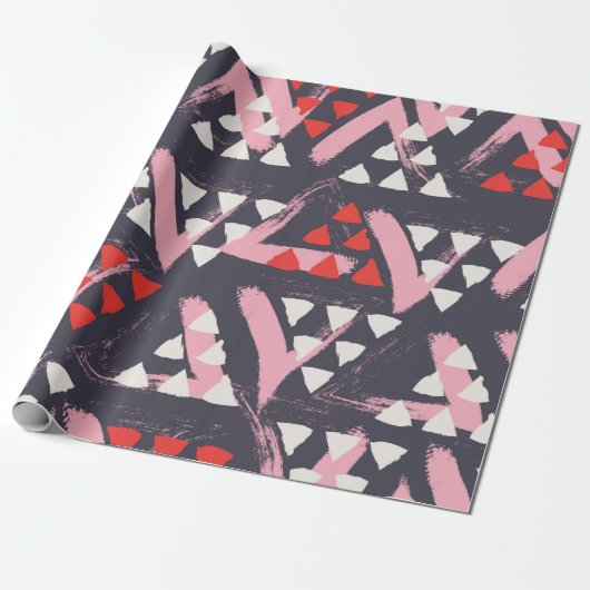 Papier Cadeau motif à main (Déroulé)