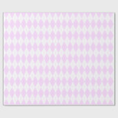 Papier Cadeau Motif à motifs de losanges de plaid de rose en (Plat)
