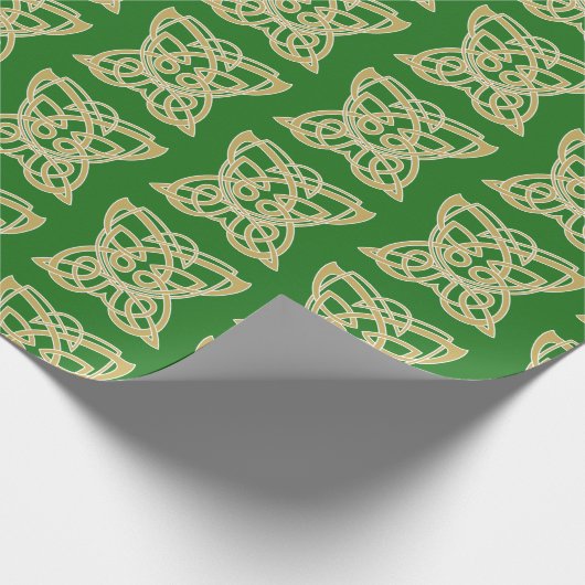 Papier Cadeau Motif à papillon celte en or complexe (Coin)