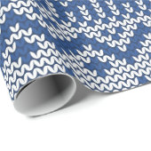 Papier Cadeau Motif à pointillés5 bleu marine ID208 (Coin rond)