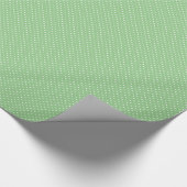 Papier Cadeau Motif à points Polka vert (Coin)