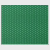 Papier Cadeau Motif à points Polka vert (Plat)