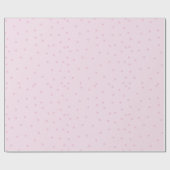 Papier Cadeau Motif à points rose minimaliste (Plat)