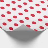 Papier Cadeau motif à points rouges (Coin)
