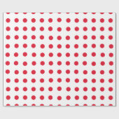 Papier Cadeau motif à points rouges (Plat)