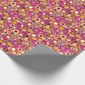 Papier Cadeau Motif à points violet Polka (Coin)
