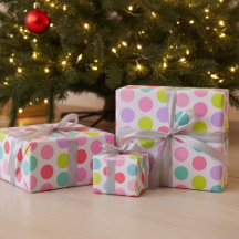 Motif à pois pastel doux