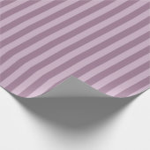 Papier Cadeau Motif à rayures mauve (Coin)