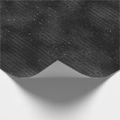 Papier Cadeau Motif à rayures noir et parties scintillant (Coin)