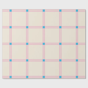 Papier Cadeau Motif à rayures verticales de couleur douce et à p