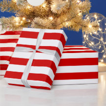Motif à rayures XL rouges et blanches