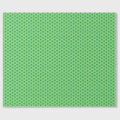 Papier Cadeau Motif à vagues Art déco - vert jade (Plat)