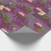 Papier Cadeau Motif à vin (Coin)