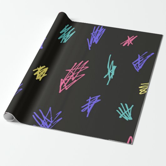Papier Cadeau Motif abstrait (Déroulé)