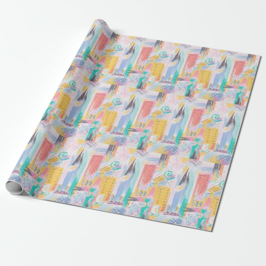 Papier Cadeau motif Abstrait (Déroulé)