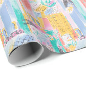 Papier Cadeau motif Abstrait (Coin rond)
