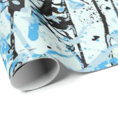 Papier Cadeau Motif abstrait (Coin rond)