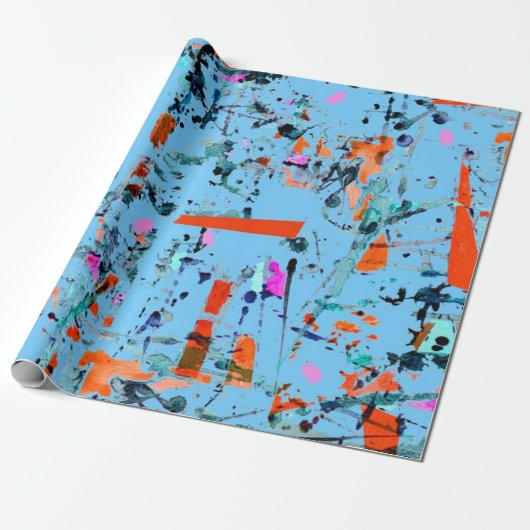 Papier Cadeau Motif abstrait (Déroulé)