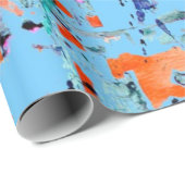 Papier Cadeau Motif abstrait (Coin rond)