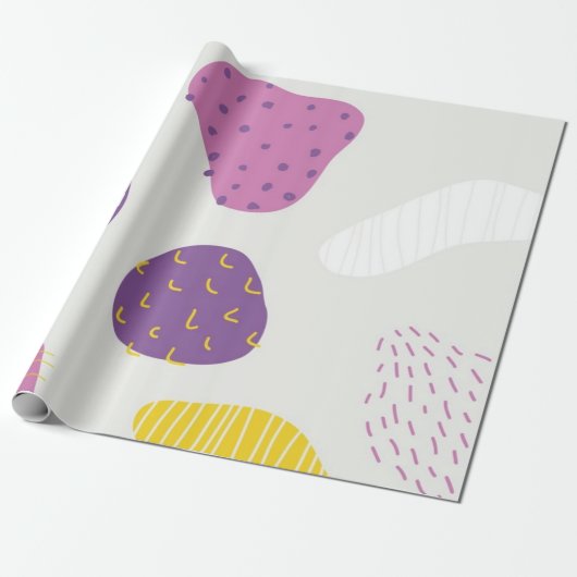 Papier Cadeau motif Abstrait (Déroulé)