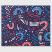 Papier Cadeau Motif abstrait (Plat)