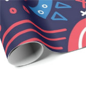 Papier Cadeau Motif abstrait (Coin rond)