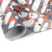 Papier Cadeau Motif abstrait (Coin rond)