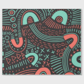 Papier Cadeau Motif abstrait (Plat)