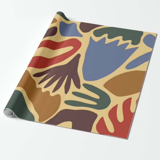 Papier Cadeau Motif abstrait (Déroulé)