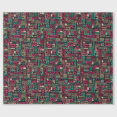 Papier Cadeau Motif Abstrait 110122 - Couleurs 01 (Plat)